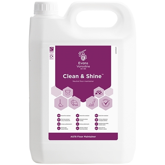 Picture of EVANS CLEAN & SHINE PERFUMED FLOOR MAINTAINER 5 LITRE