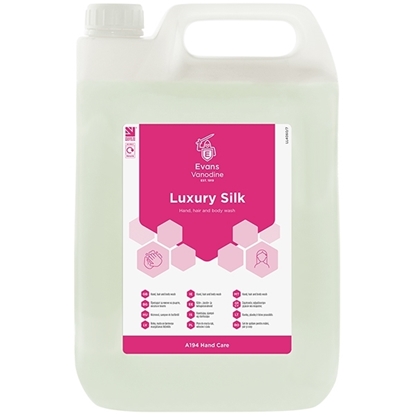 Picture of EVANS LUXURY SILK HAND, HAIR & BODY WASH 5LTR