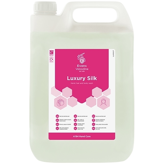 Picture of EVANS LUXURY SILK HAND, HAIR & BODY WASH 5LTR