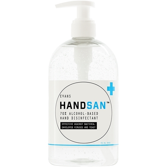 Picture of Evans Handsan™ 70% Alcohol-Based Hand Disinfectant 6 X 500 ML