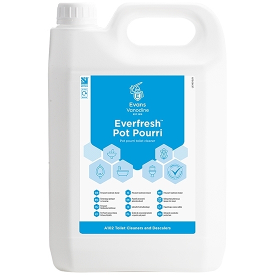 Picture of Evans Everfresh™ Pot Pourri Toilet and Washroom Cleaner 2 X 5 Litre