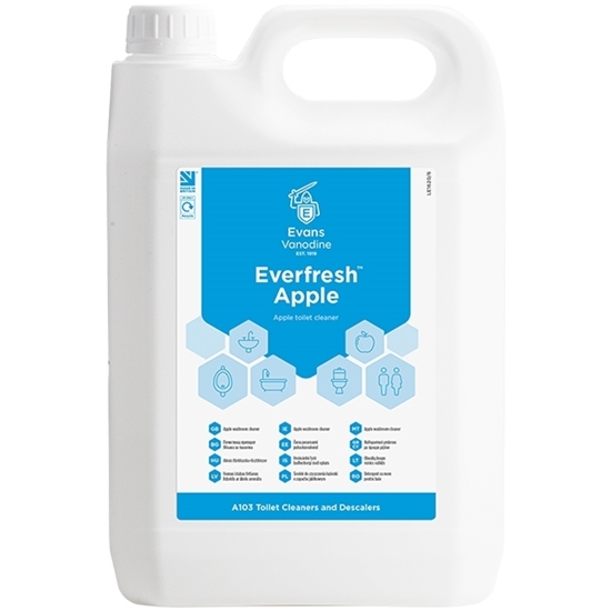 Picture of Evans Everfresh™ Apple Toilet and Washroom Cleaner 2 X 5 Litre