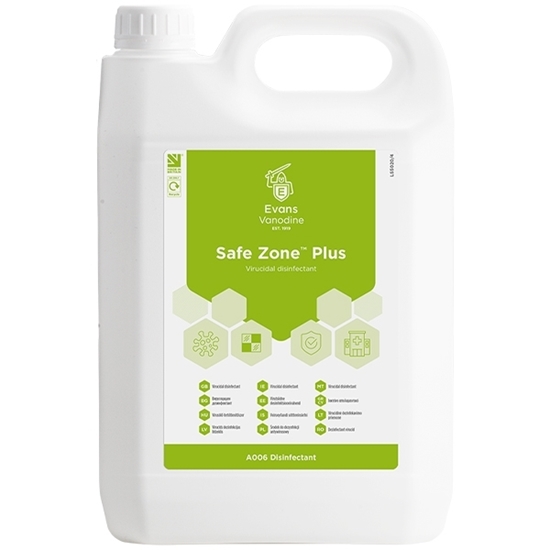 Picture of Evans Safe Zone™ Plus Virucidal Disinfectant 2 X 5 Litre