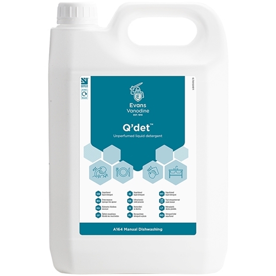 Picture of Evans Q'det™ Unperfumed Liquid Detergent 5 Litre