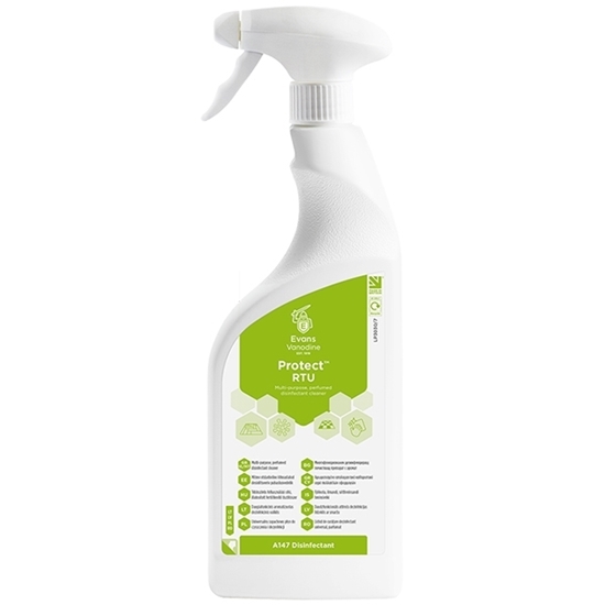 Picture of Evans Protect™ RTU Multi-Purpose, Perfumed Disinfectant Cleaner 6 X 750 ml