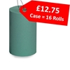 Picture of GREEN WIPER ROLL 1PLY 76M x 197MM CASE - CLEARANCE SALE