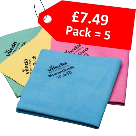 Picture of Vileda Micronquick Cloth- Green 40x38cm - CLEARANCE SALE