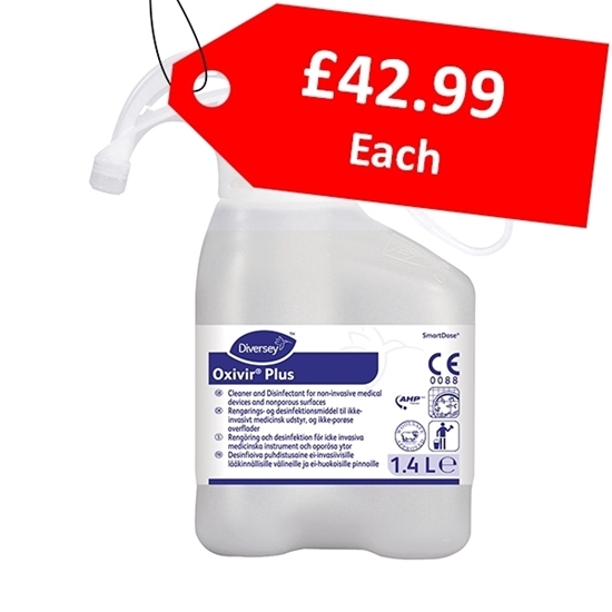 Picture of Diversey DI Oxivir Plus SmartDose Disinfectant 1.4 Litre - CLEARANCE SALE