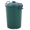 Picture of BIG DUG ESSENTIALS 85L GREEN DUSTBIN WITH CLIP LID