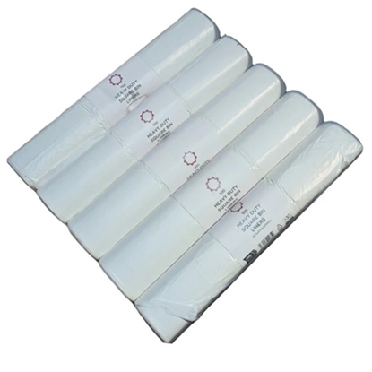 Picture of HEAVY DUTY 30L WHITE SQUARE BIN LINERS WH030A0 (1000)