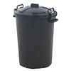 Picture of BIG DUG ESSENTIALS 85L BLACK DUSTBIN WITH CLIP LID