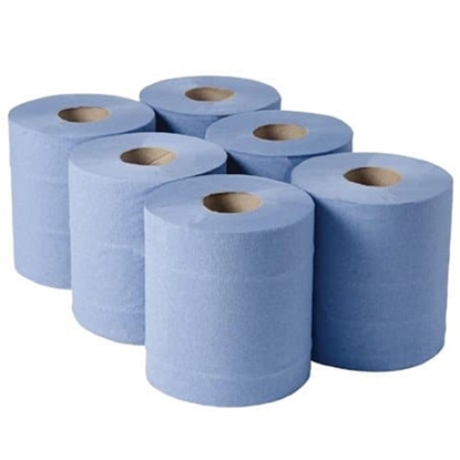 Picture of 2PLY BULKYSOFT BLUE C/FEED EMBOSS 150M (X6)