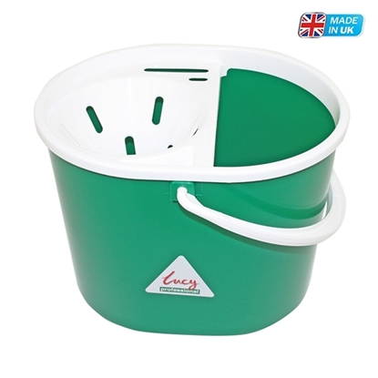 Picture of Oval Mop Bucket with Sieve 7 Litre- Green