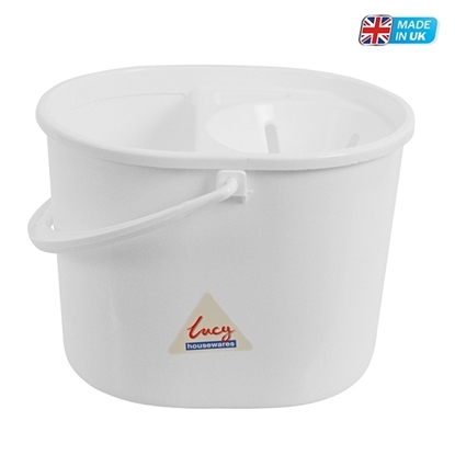 Picture of LUCY PLASTIC MOP BUCKET AND SIEVE WHITE 15 LITRE