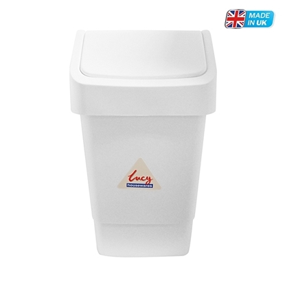 Picture of 9 LITRE SWING TOP BIN WHITE
