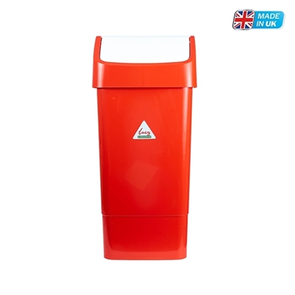 Picture of LUCY 50L RED SWING BIN COMPLETE