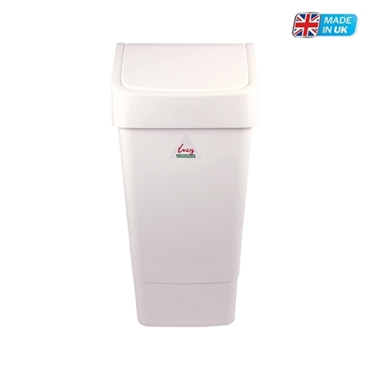 Picture of LUCY 50L WHITE SWING BIN COMPLETE
