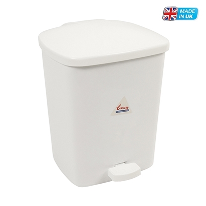 Picture of Plastic Pedal Bin 15 Litre White