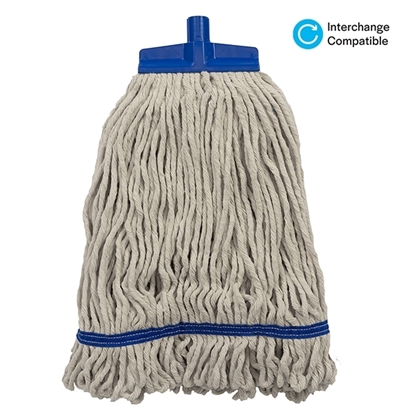 Picture of Changer Stayflat Looped 455g (16oz) Mop Head- Blue
