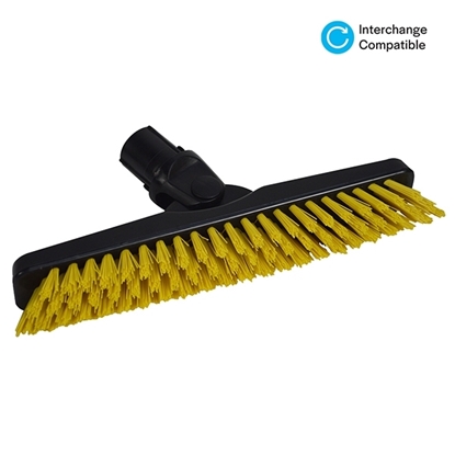 Picture of 930070 23CM GROUT BRUSH BLACK WITH YELLOW BRISTLES