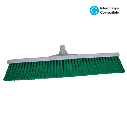 Picture of Large Heavy Duty Soft Broom Head (push on) 50cm- Green