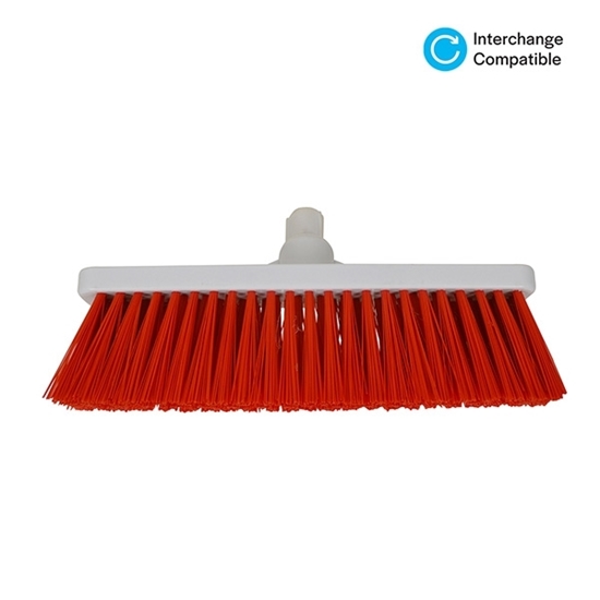 Picture of Large Heavy Duty Soft Broom Head (push on) 50cm- Red