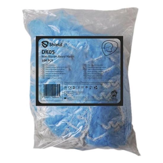 Picture of BLUE NON WOVEN BEARD MASKS (10X100)