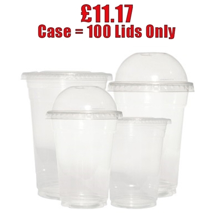 Picture of 9oz CLEAR DOMED LIDS 1000 pet - CLEARANCE SALE