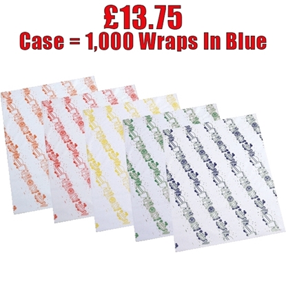 Picture of BURGER WRAPS - BLUE - CLEARANCE SALE