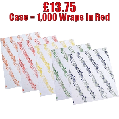 Picture of BURGER WRAPS - RED - CLEARANCE SALE