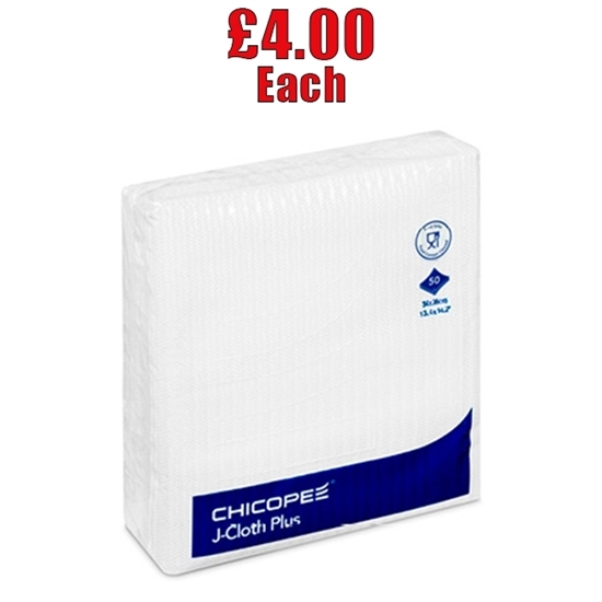 Picture of Chicopee J Cloth White Pk50 - CLEARANCE SALE
