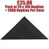Picture of Swantex Black Napkin 40cm 2 Ply - CLEARANCE SALE