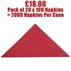 Picture of Swantex Burgundy Napkins 33cm 2 ply - CLEARANCE SALE