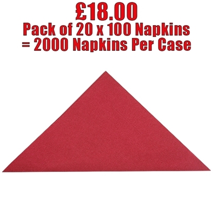 Picture of Swantex Burgundy Napkins 33cm 2 ply - CLEARANCE SALE