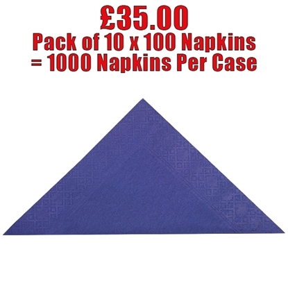 Picture of Swantex Indigo Napkin 40cm 3 Ply - CLEARANCE SALE