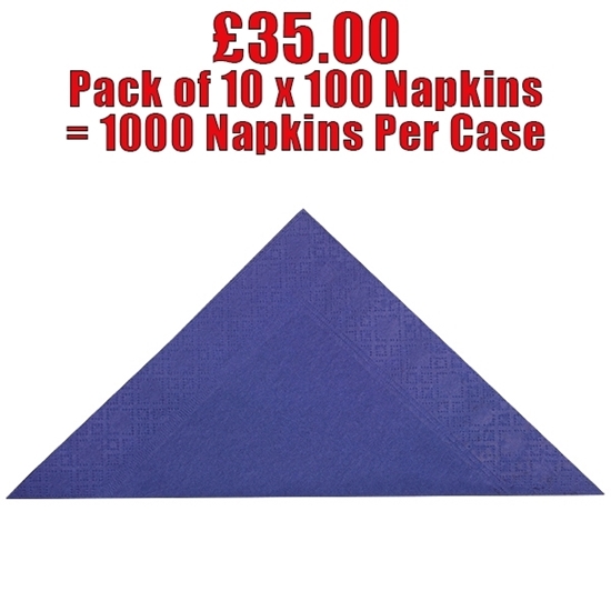 Picture of Swantex Indigo Napkin 40cm 3 Ply - CLEARANCE SALE