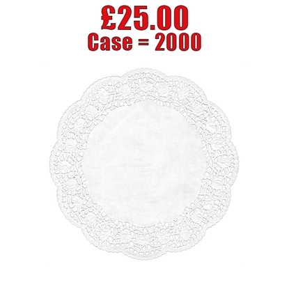 Picture of Swantex RD-125 White Round Doyley 12.5" (2000) - CLEARANCE SALE