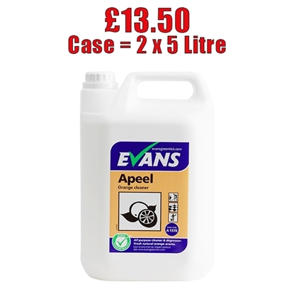 Picture of Evans Apeel Orange Cleaner 2x5L - CLEARANCE SALE
