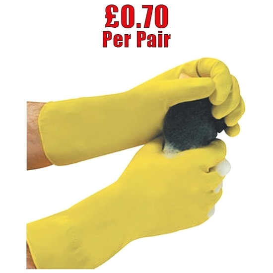Picture of Puma Mediumweight Natural Rubber Glove Flock Lined 9 to 9.5 (Pair) - CLEARANCE SALE