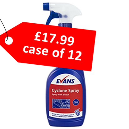 Picture of Evans Cyclone Spray with Bleach 12 x 750 ml - CLEARANCE SALE